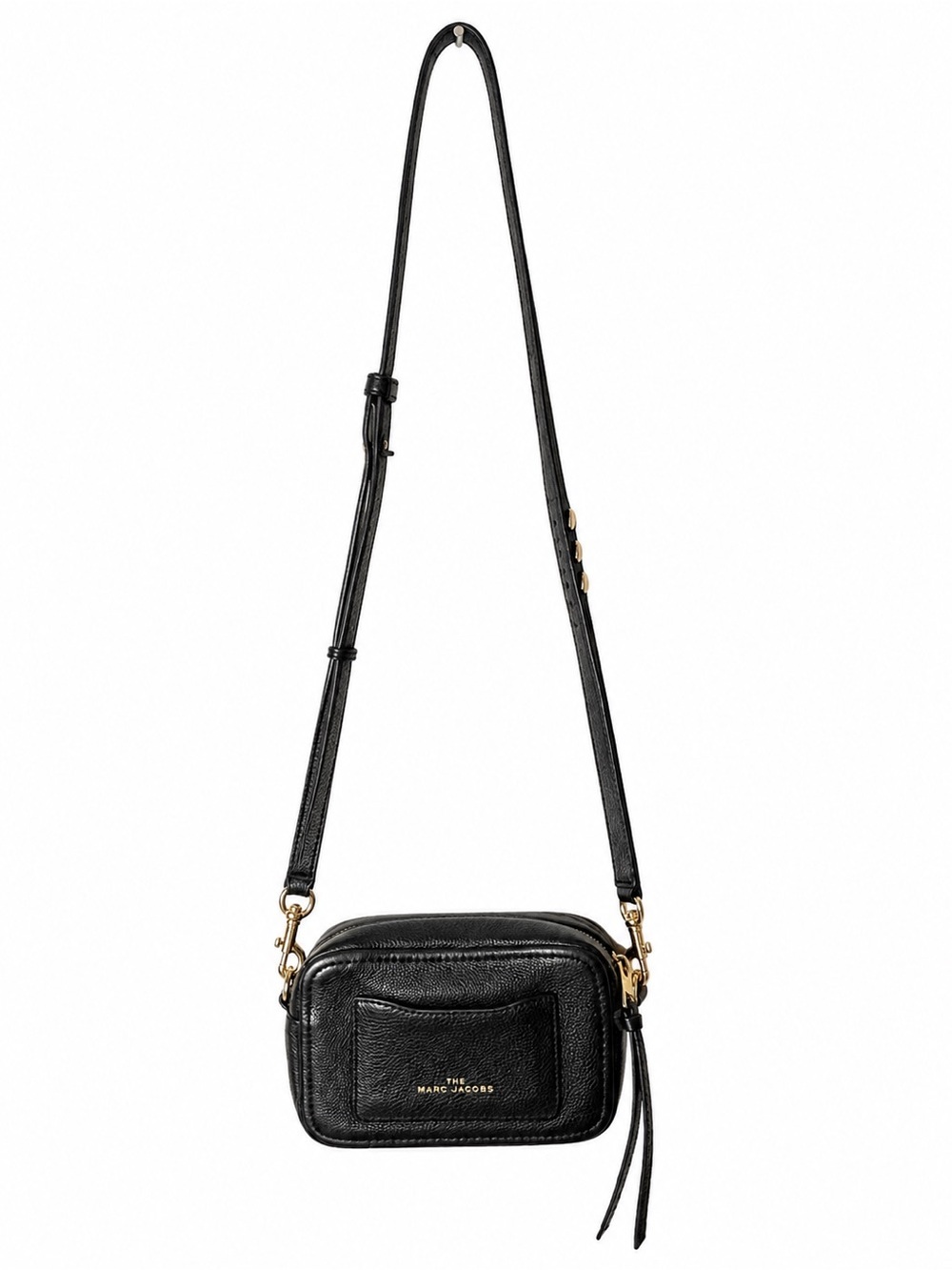 Marc Jacobs The Sure Shot Black Pebbled Leather Crossbody Camera Bag**minor flaw - Picture 2 of 7